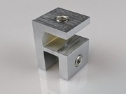 Overpanel fitting to suit 10mm glass Satin Chrome